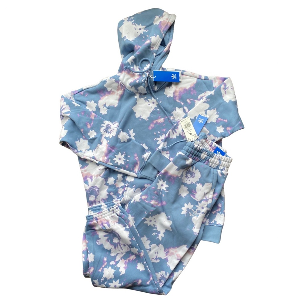 NWT Adidas Floral Hoodie and Sweatpants